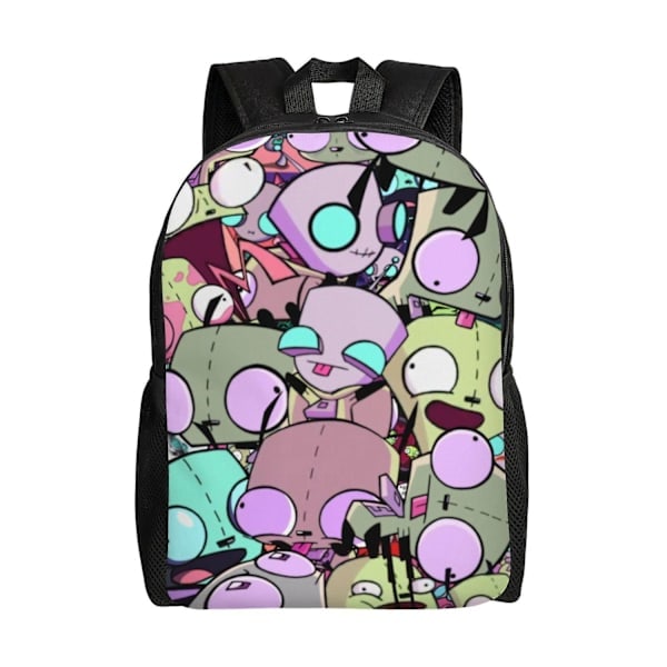 i1326 Invader Zim Rygsække Casual Daypacks Studenter Bogtaske Tryk Skoletaske Rygsæk Let Skole Taske_ NN