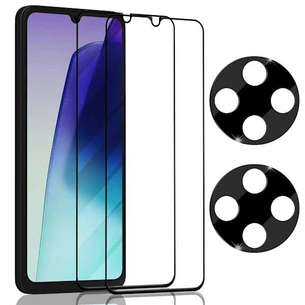 2-Pack Xiaomi Redmi 14C Skärmskydd & 2-Pack Linsskydd - Härdat Glas 9H - Superkvalitet 3D