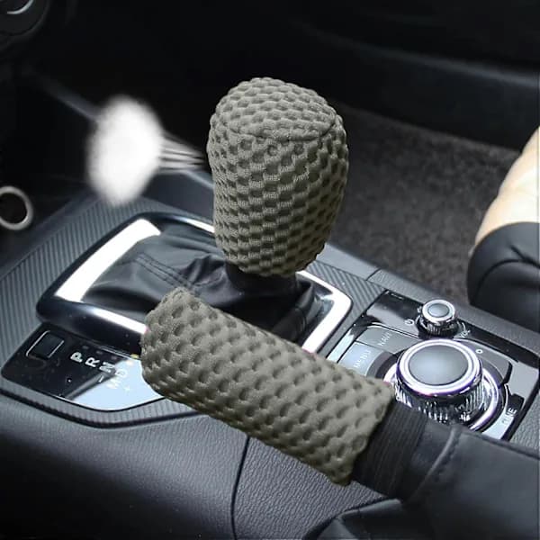 NA/3-pack Bilrattskydd Set Inkluderar Handbromsskydd Växelspaksskydd, Sommar Anti-halk Mesh Rattskydd, Andningsbart Elastiskt - Qin