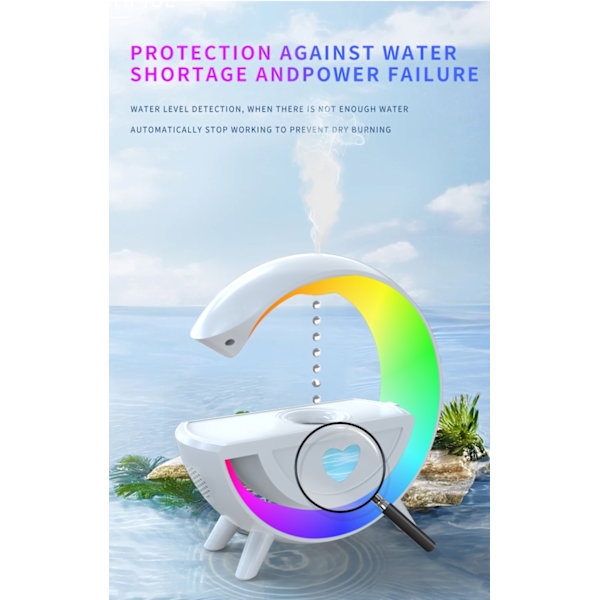 Humidifier / Night Light / Aroma Diffuser - Bluetooth Speaker
