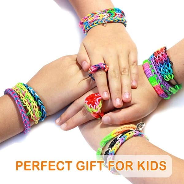 Premium Loom elastikker Refill Kit til børn - DIY Armbånd Fremstilling Håndværk Gave til børn