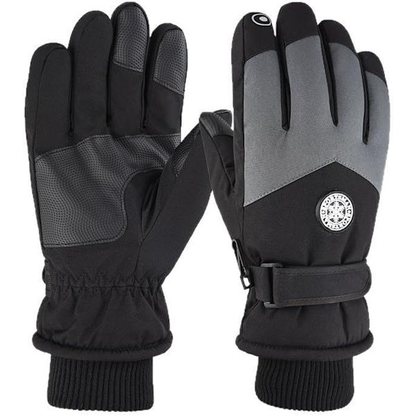 skihandsker - Handsker - vinterhandsker - handsker herre - One size - Sort og grå
