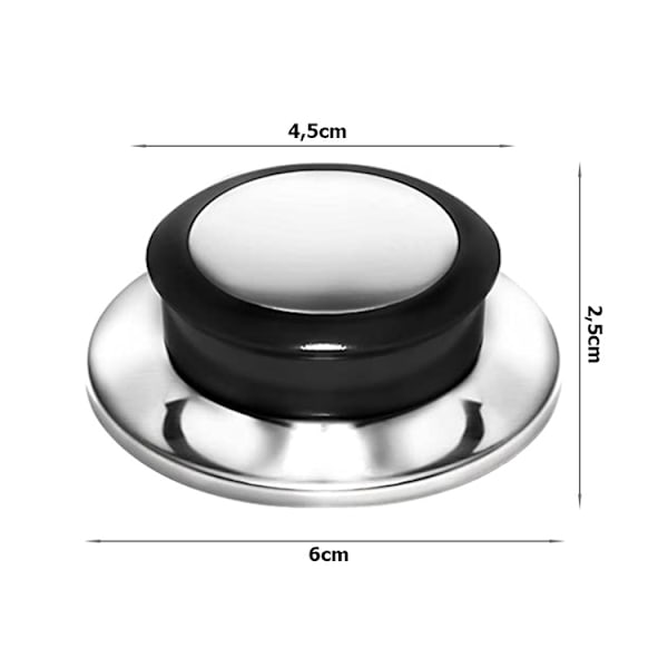 3-Pack Pot Lid Knob - Replacement Handle for Pot Lids 95