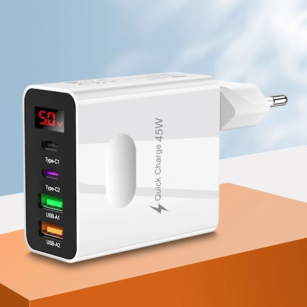 Mobillader Multi Ladehoved HVID EU PLUG EU PLUG White EU Plug-EU Plug