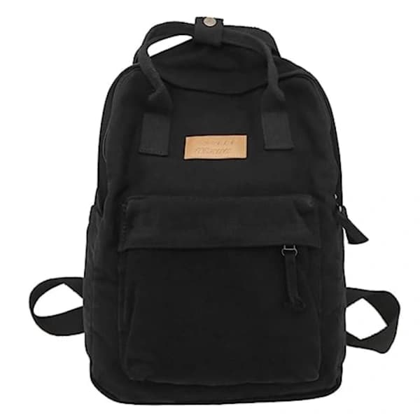 Laptop Rygsæk Skoletaske SORT Sort
