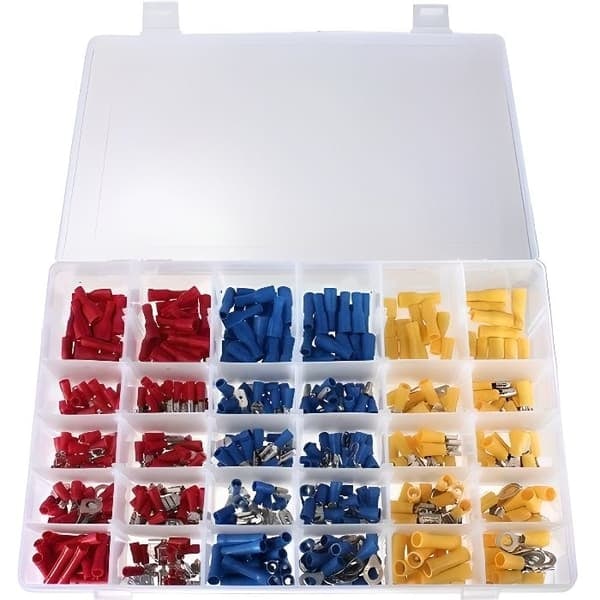 {NT}Marchelec 480PCS Isoleret terminal Crimp Elektrisk fladkontakt sortiment