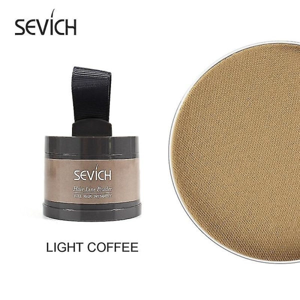 Sevich 13färgad hårlinjepulverreparation Fyllningspulver med puff Vattentätt linjeskuggpulver Light Coffee