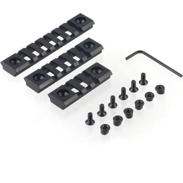 Taktisk til Bærbar Keymod Skinnesystem Airsoft Aluminium 3 stk. 3/5/7 Slots Skinnebase Sigtekikkert Mont Picatinny Skinne/NC/