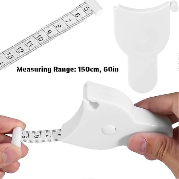 Exakt kroppsmåttband, infällbart måttband 150 cm / 60 tum