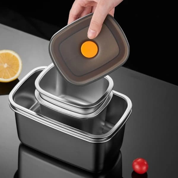 Matboks i rustfritt stål Fresh-keeping Box 1600ML 1600ML