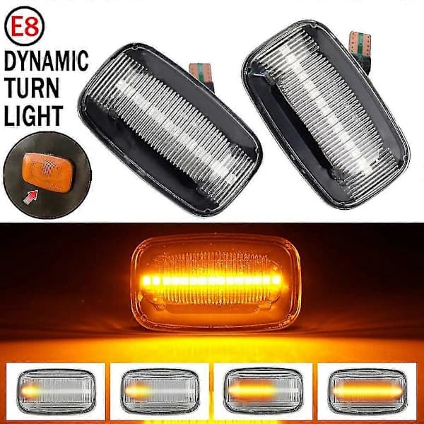 2 st Dynamiska LED-sidoblinkers för Land Cruiser 70 80 100-serien