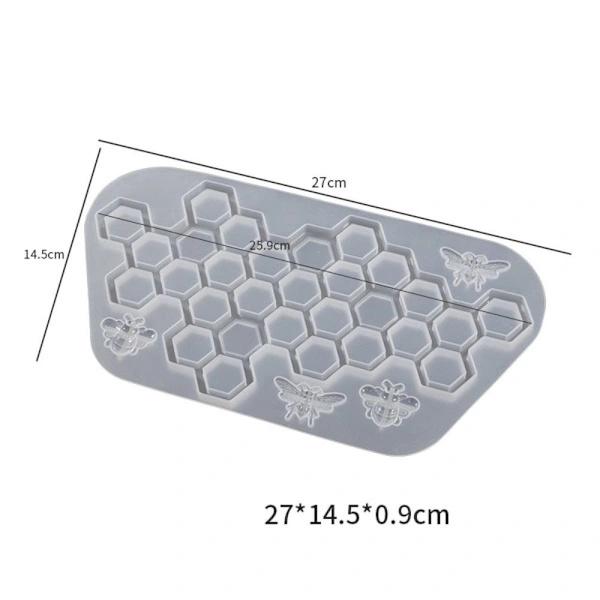 Honeycomb Formar Nyckelring Form 2 2 2