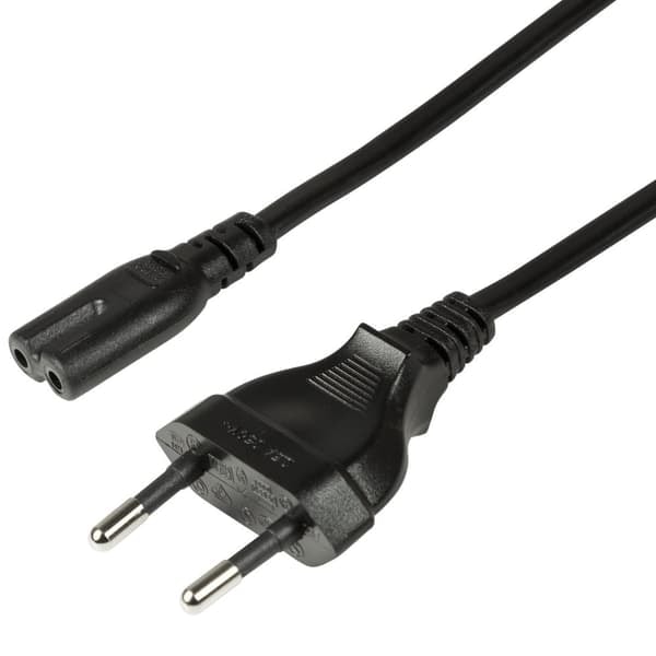 [NT] Apparatkabel Euro - C7 Sort 3m