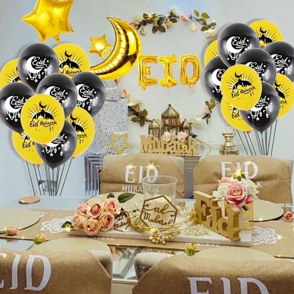 Ilmapalloja Eid Mubarak -juhlaan