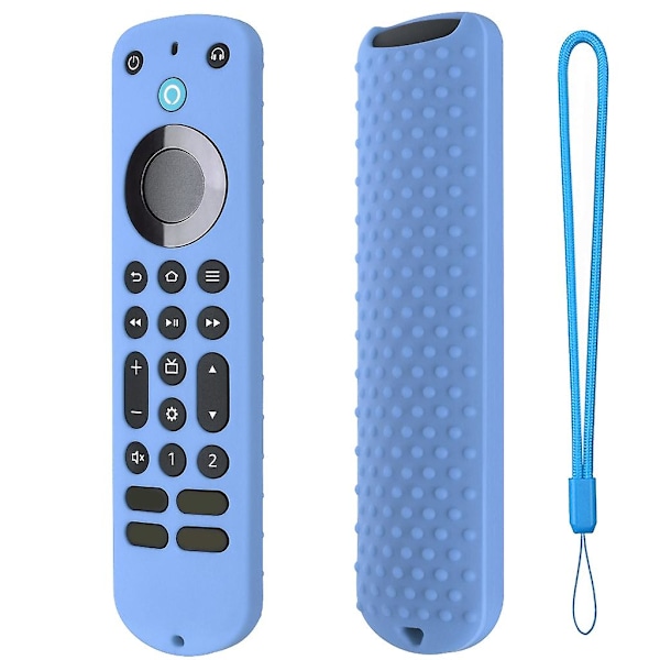 Silikonskal - Halkfritt skyddsfodral för Alexa Voice Remote Luminous blue