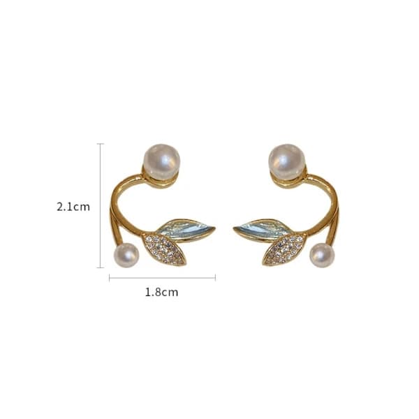 Perleheng Øredobber Hengende Earrin 2 2 2