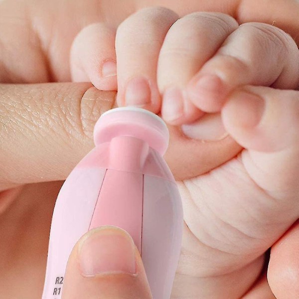 Elektrisk baby nageltrimmer, säker baby nagelfil för nyfödda till toddler tår och naglar, barn nagelvård