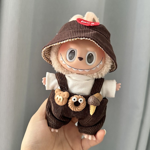 /NC/Laadukas Mukautettu Söpö Luova Labubu Pehmolelu T-paita Hameella Vaate Labubu Pehmolelulle 56.(Just clothes)