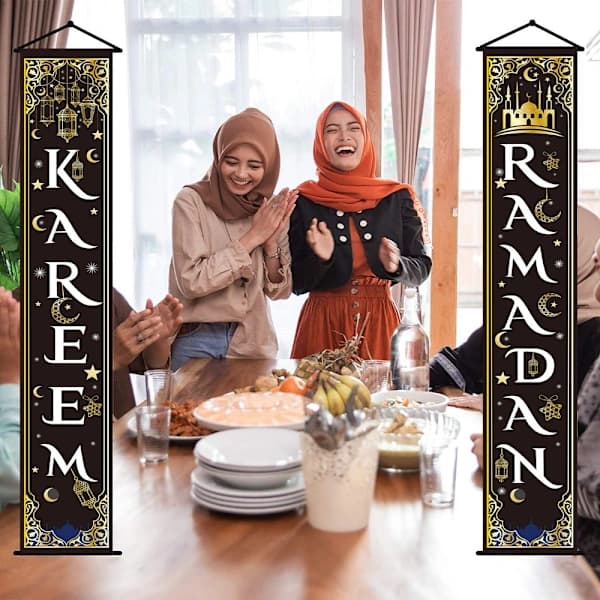 Eid Mubarak Dørbanner Ramadan Dekorasjon