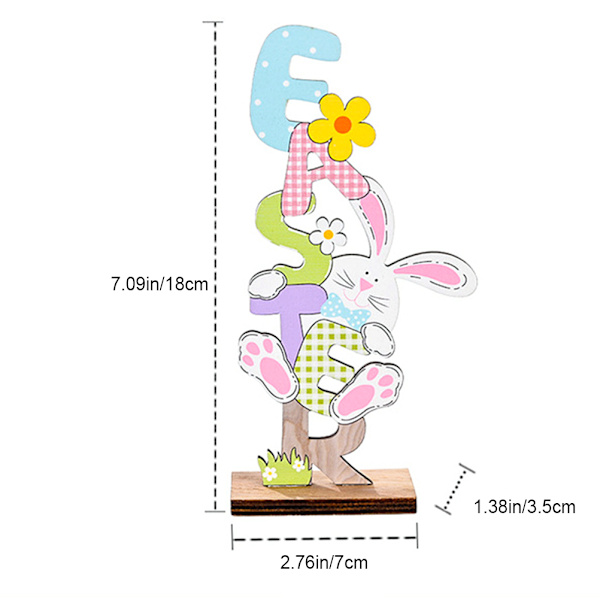 Eco-Friendly Wood Craft, Versatile Easter Decor, Wooden Rabbit Table Decorations for Spring Holiday Table, Rustic Easter Bunny