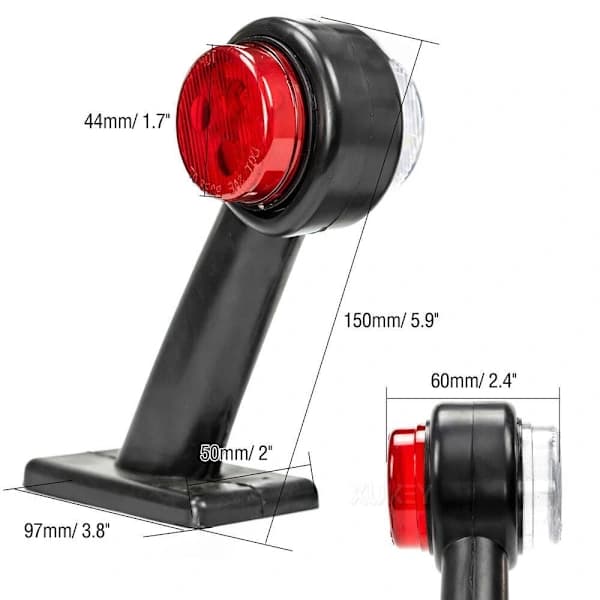 2 stk LED sidemarkeringslys Parkeringskonturlys Bil