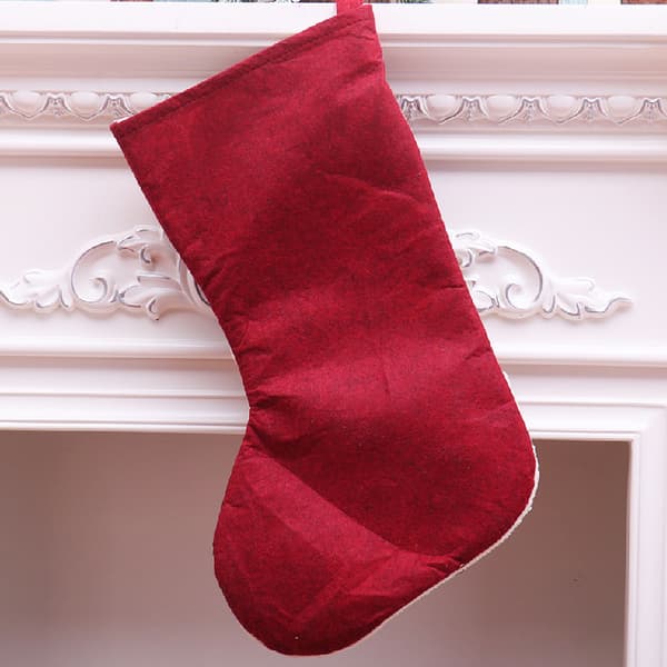 |NN| Julstrumpor, 3-pack 45 cm Tomte Snögubbe Ren Hängande Strumpor Red