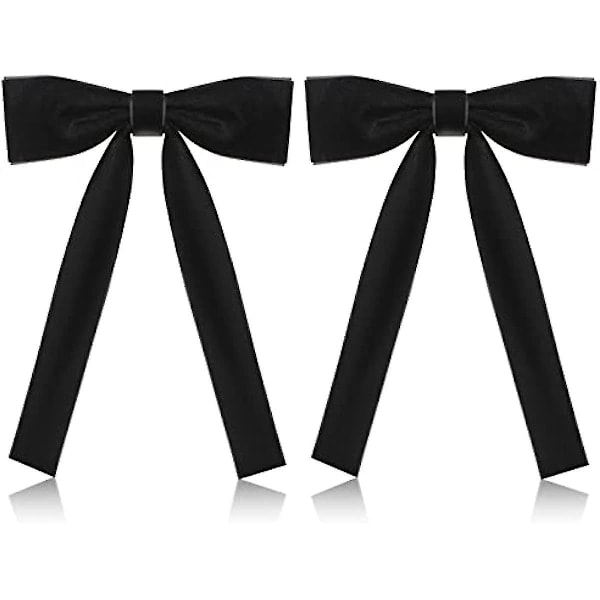 /NN/ 2-pack västerländska slipsar för män Kentucky String Tie Clip-on flugor Colonel Sanders svart cowboy fluga fest svart One Size
