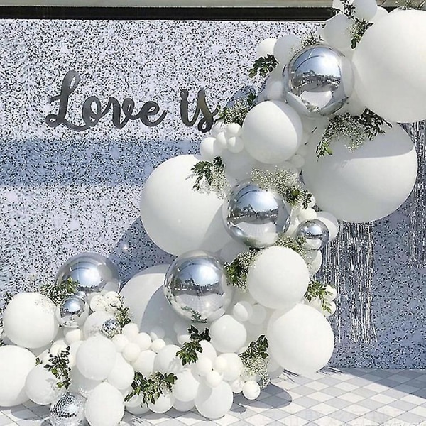 129 st ballonggarlandbågeballonger set för bröllopsfödelsedagsballonger Baby shower dekorationer