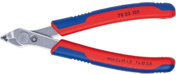 Knipex Electronic Super Knips 125 mm precisionsavbitare, INOX rostfritt stål, extremt vassa skär, 78 23 125