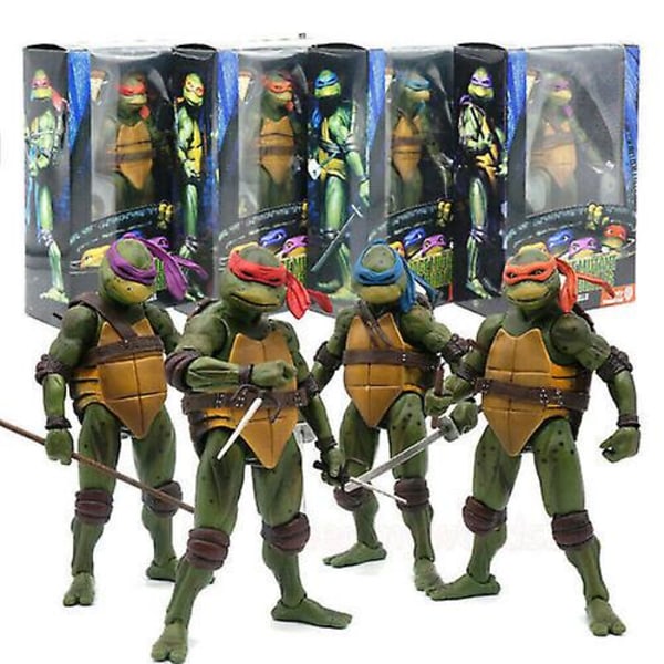 Ninja Turtles 1990 Film 7" Neca Tmnt Teenage Movable Toys Mutant Actionfigur Leonardo