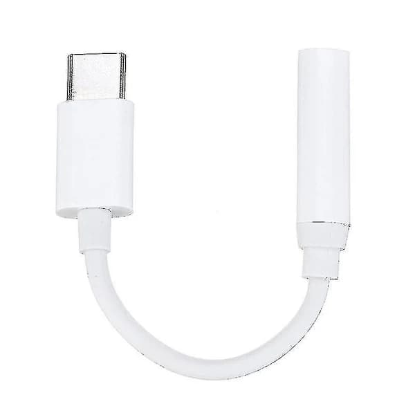 USB-C til 3,5 mm hovedtelefonadapter lydstikkabel til smartphone