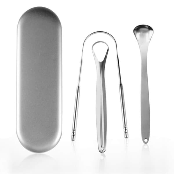 [NT] Tungskrapa i rostfritt stål, 3 delar, Silver