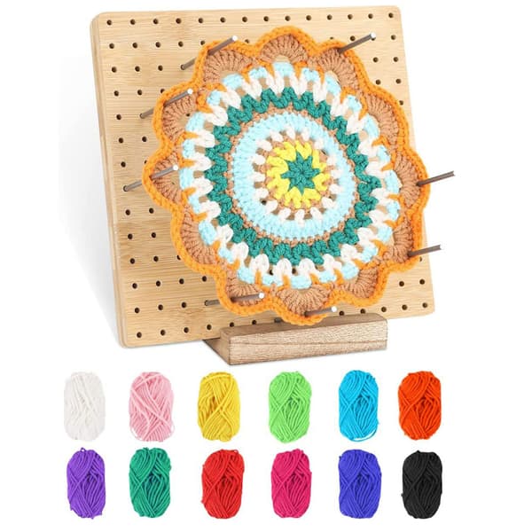 Neule- ja virkkausblokkilevy