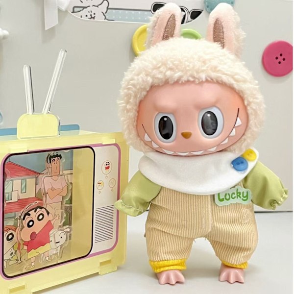 /NC/Uusi Design Labubu Vaatesetti ja Tarvikkeet Ylellinen Designer Labubus Vaatesetti LaBubu Nukeille Lahjoilla 6(ONLY CLOTHES no shoes)