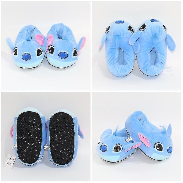Stitch Angel -tossut naisille ja tytöille, pehmeät ja lämpimät talvitossut, sarjakuva kotitonttutossut pojille ja aikuisille