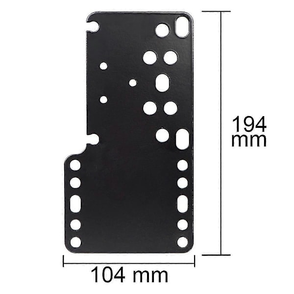 Svart metall simracing spill USB håndbremsfeste fast brakett for håndbrems_ NN