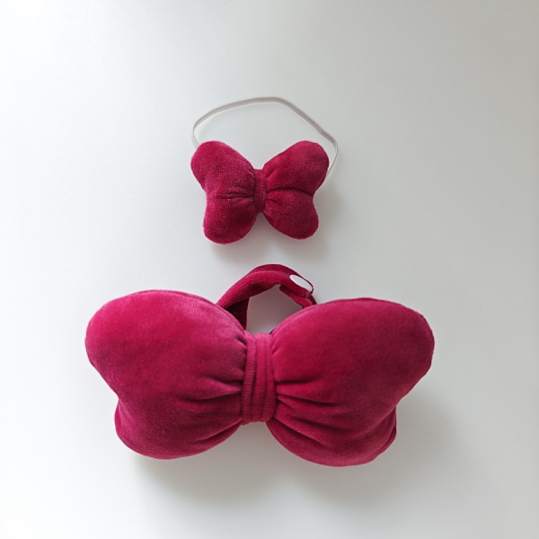 /NC/Generation Labubu Tøj Vedhæng Labubu Angel Bow Dukker Tegneserie Legetøj Stil Tøj Snemand Tøj 1(Big pink bow set,No dolls)