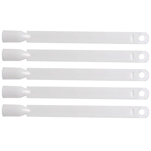 50x Displaytips / Display for neglelakkprøver Vit white