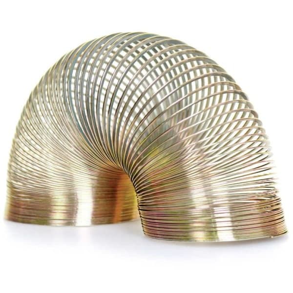 /Hc/Mini Slinky i Metal - Springy Sølvgrå