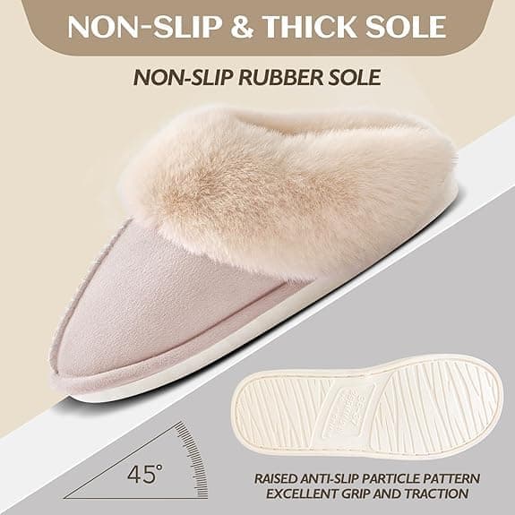 Damtofflor - Mjuka tofflor med memory foam - Varma inneskor