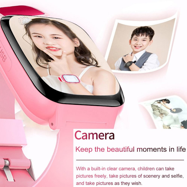 Smart Watch Børne Telefon Ur ROSA