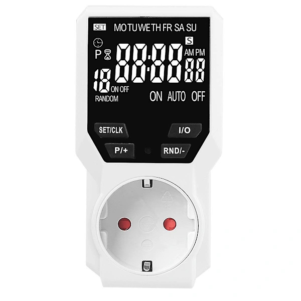 Digital Timer Strömbrytare Programmerbar Elektronisk Timer Uttag Apparat Tidskontroll Timer