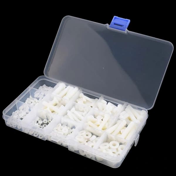 420-Piece Plastic Screws Bolts Nuts Washers Assortment Kit