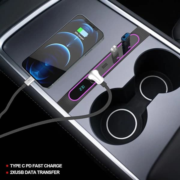 Dockingstation USB Hub 27W hurtigoplader