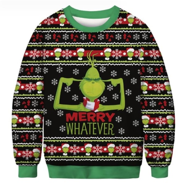 Grinch Julegenser Par Rund Hals Unisex Langermet A 3XL