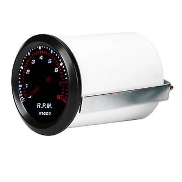 NA/Bilmodifikation, 12V Universal 52mm/2in LED Omdrejningstæller Solid Ydeevne, A