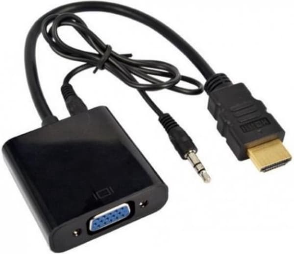 AppC17 HDMI/VGA/3.5mm - Musta sovitin.
