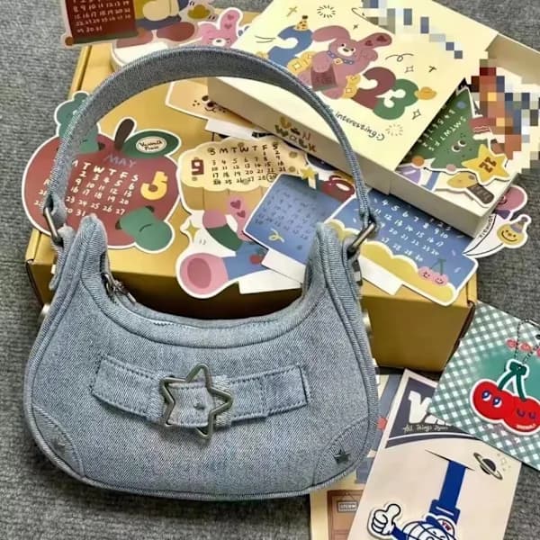 Star Håndtasker Skuldertaske DENIM BLÅ denim blue