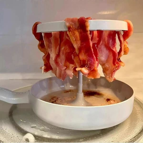 Mikrobølgeovnsgrill, Bacon Wizard Mikrobølgeovns Sprød Bacon Maker