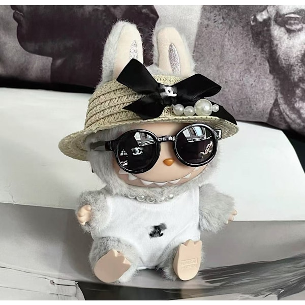 /NC/Monster Labubu Stor Märkesdocka Kläder Klänningar Blind Box Vinyl Ansikte Plysch Docka Hänge Dockkläder #5